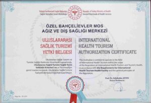 mosdent international health tourism authorization certificate