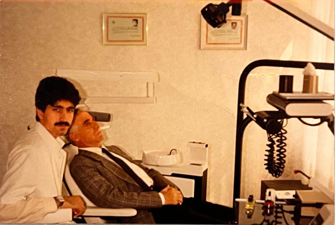 Our clinic's first patient · Ömer's father