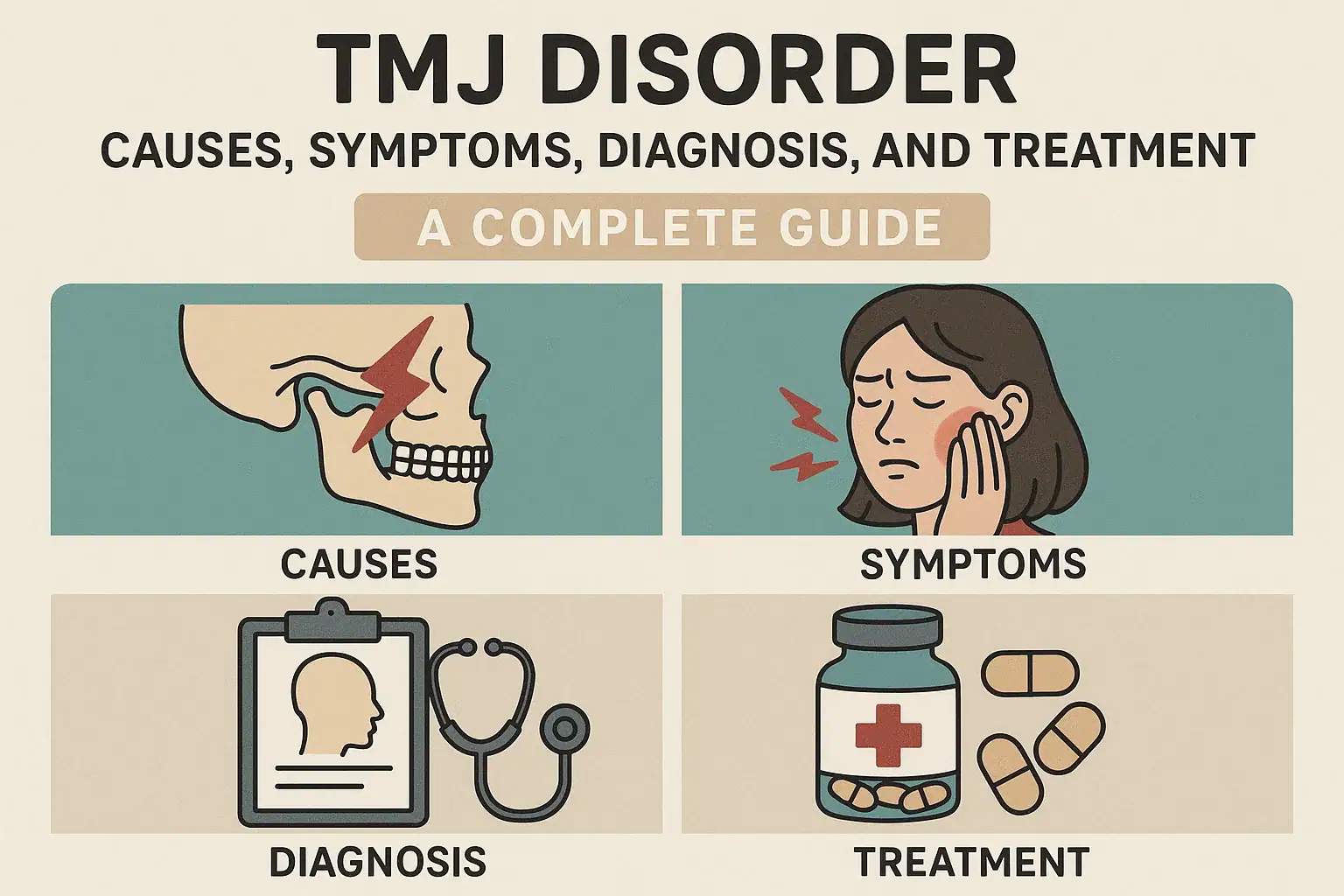 TMJ Disorder: Causes, Symptoms, Diagnosis, and Treatment (A Complete Guide)