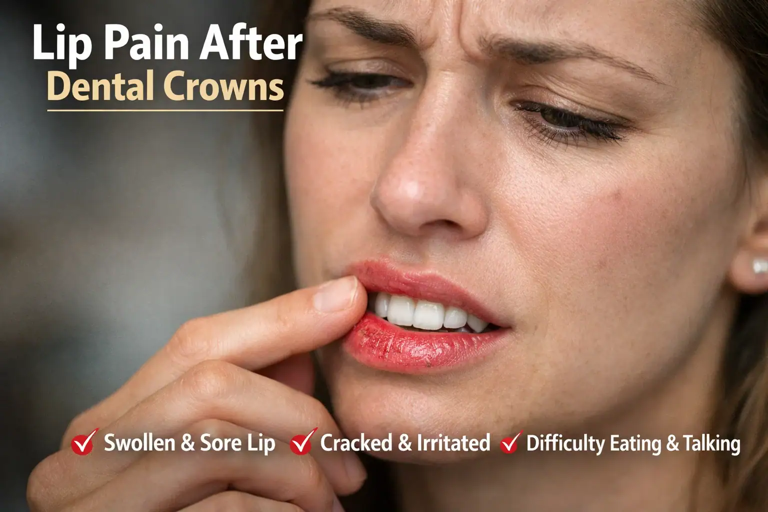 Lip Pain After Dental Crowns: Causes, Treatment & When to Worry
