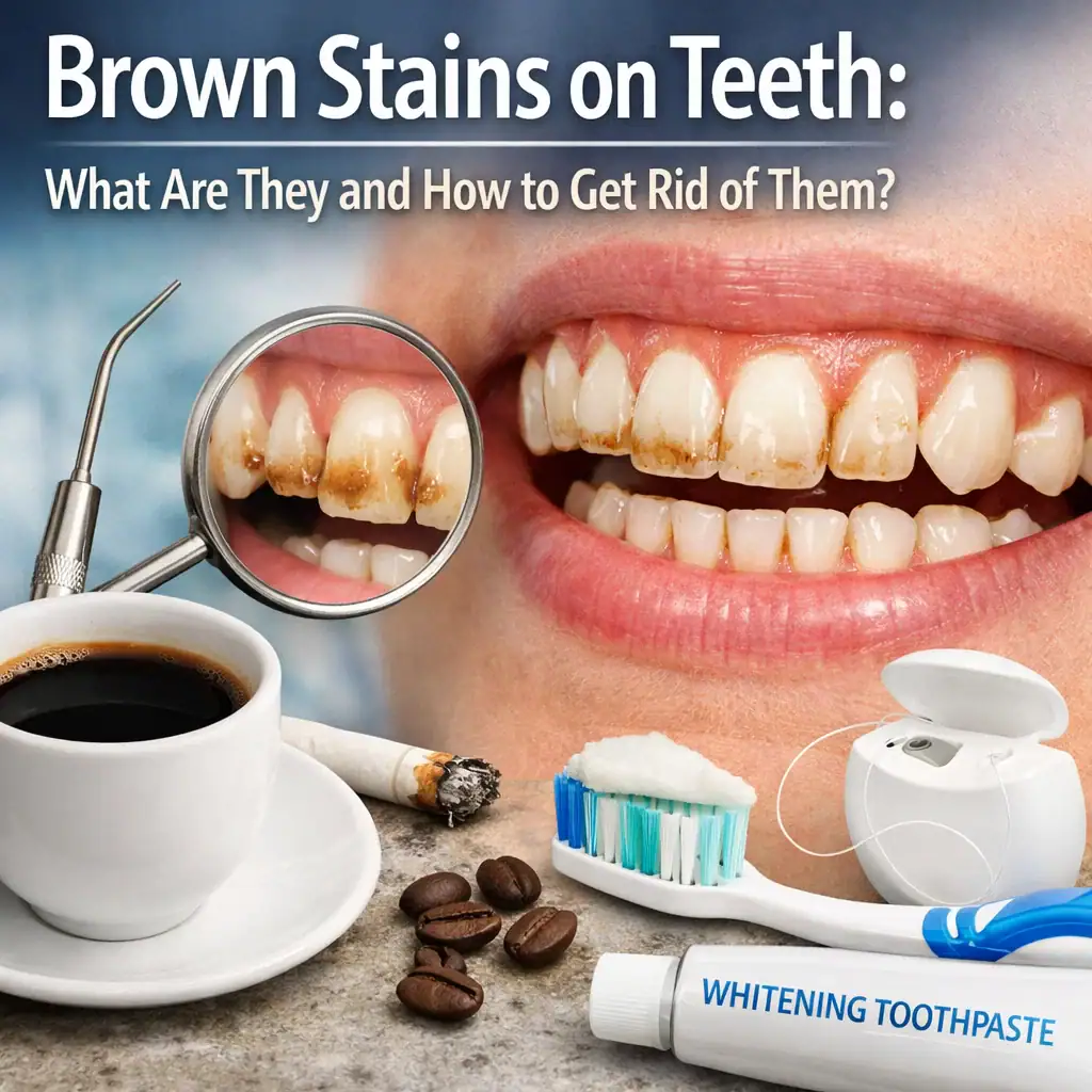 Brown Stains on Teeth: What Are They and How to Get Rid of Them?