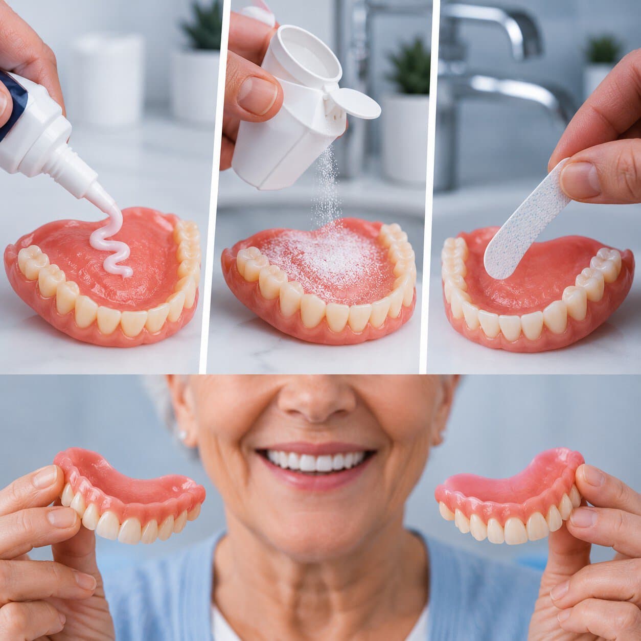 Cream, Powder, or Strips: Which Denture Adhesive Is Right for You?
