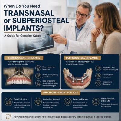 When Do You Need Transnasal or Subperiosteal Implants? A Guide for Complex Cases